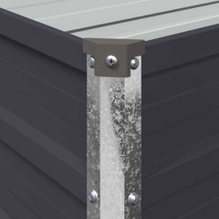 Raised Garden Bed Galvanised Steel Anthracite
