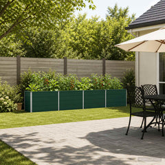 Raised Garden Bed 321 x 40 x 55 cm Galvanised Steel Green