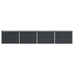 Raised Garden Bed 321 x 40 x 55 cm Galvanised Steel Anthracite