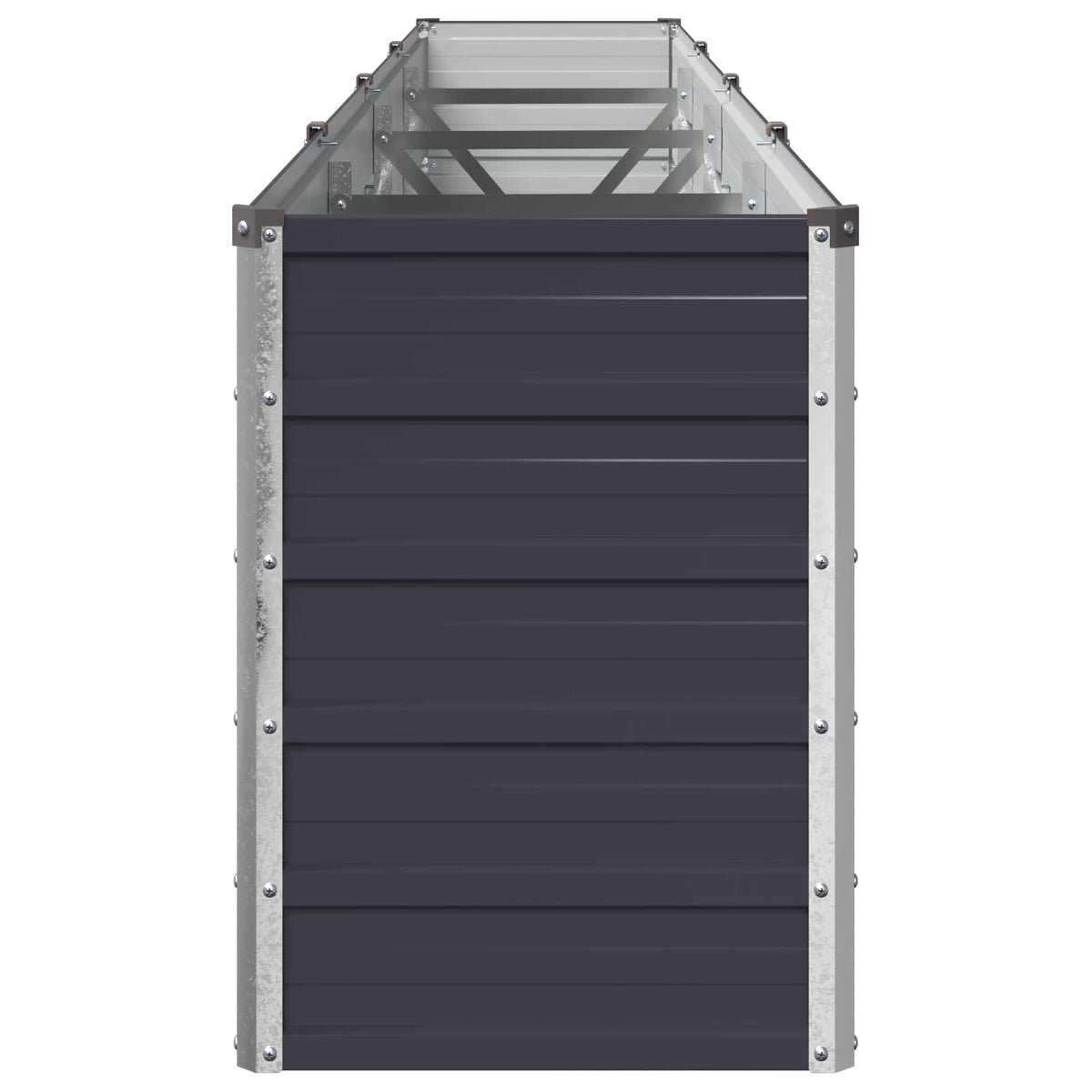 Raised Garden Bed 321 x 40 x 55 cm Galvanised Steel Anthracite