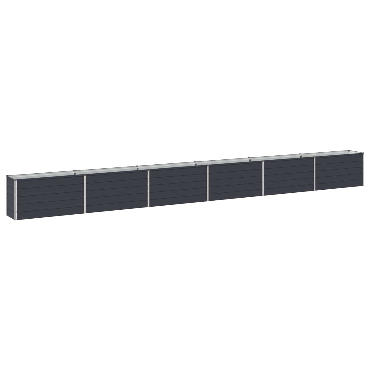 Raised Garden Bed 600 x 40 x 55 cm Galvanised Steel Anthracite