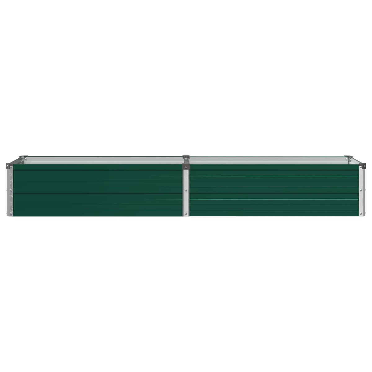 Raised Garden Bed 160 x 40 x 24 cm Galvanised Steel Green