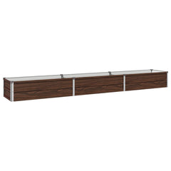 vidaXL Raised Garden Bed Black Walnut 240 x 40 x 24 cm 2