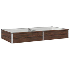 Raised Garden Bed Black Walnut Steel, image 2