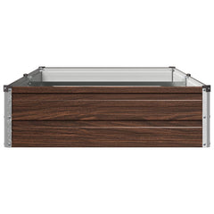 Raised Garden Bed Black Walnut Steel, image 4