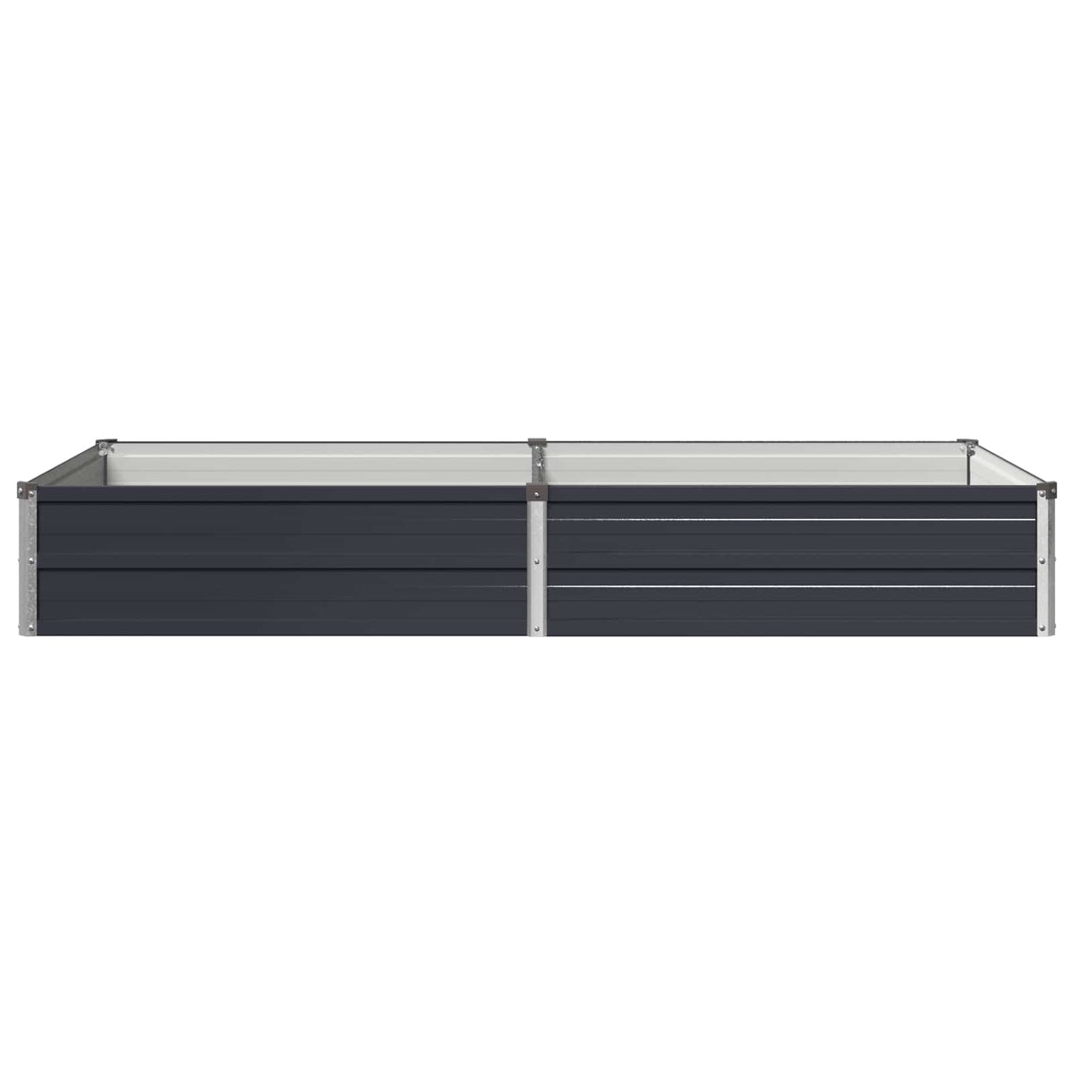 vidaXL Raised Garden Bed Anthracite 160 x 80 x 24 cm Galvanised Steel 3