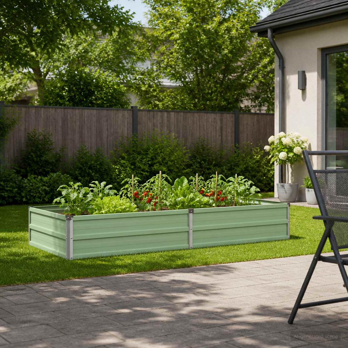 Raised Garden Bed Pastel Green