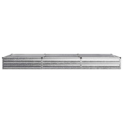 vidaXL Raised Garden Bed Galvanised Silver 240 x 80 x 24 cm 3