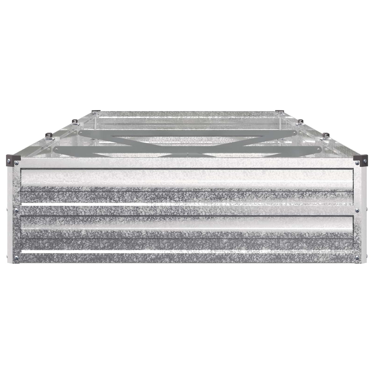 vidaXL Raised Garden Bed Galvanised Silver 240 x 80 x 24 cm 4