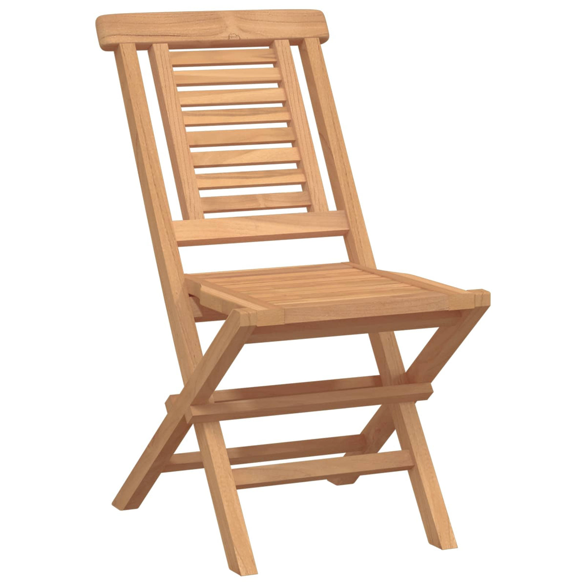 Garden Brown Teak Wood Armless chair