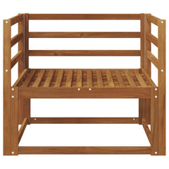 Outdoor Middle Sofa Solid Acacia Wood Natural Horizontal slats