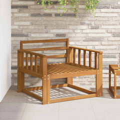 Outdoor Middle Sofa Solid Acacia Wood Natural Vertical slats