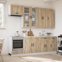Kitchen Unit KALMAR 8 pcs Engineered Wood Sonoma oak 100 cm