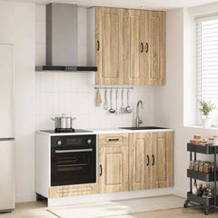 Kitchen Unit KALMAR 5 pcs Engineered Wood Sonoma oak 100 cm