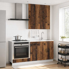 Kitchen Unit KALMAR 5 pcs Engineered Wood Old wood 100 cm
