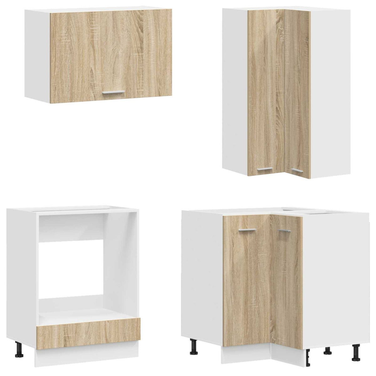 Kitchen Unit LYON 8 pcs Engineered Wood Sonoma oak 80 cm
