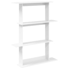 vidaXL Wall Shelf White 100 x 20 x 126 cm Engineered Wood 2