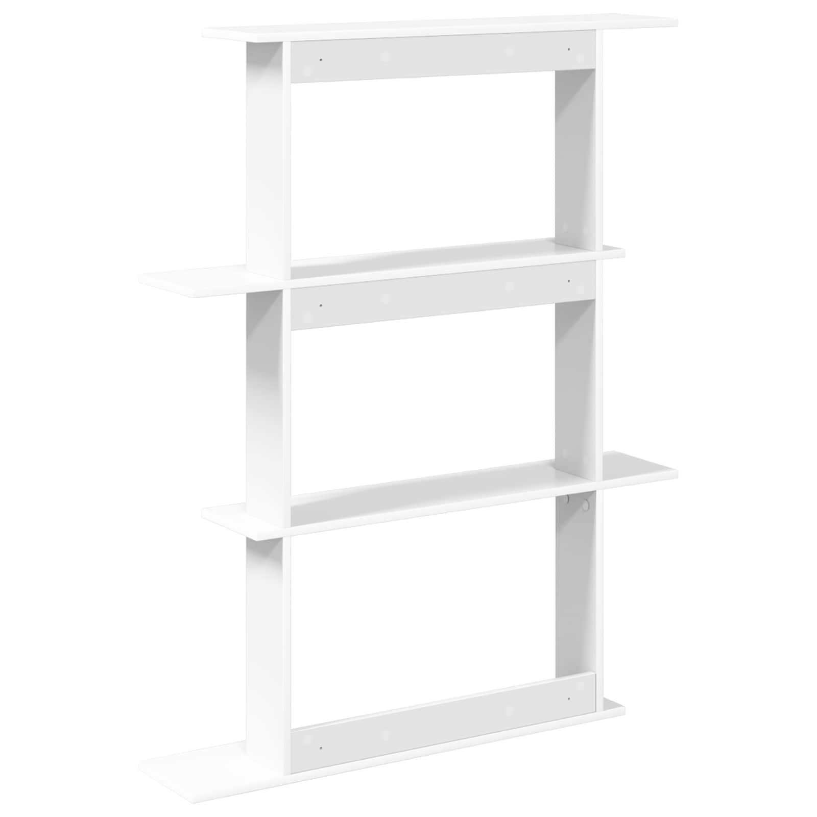 vidaXL Wall Shelf White 100 x 20 x 126 cm Engineered Wood 6