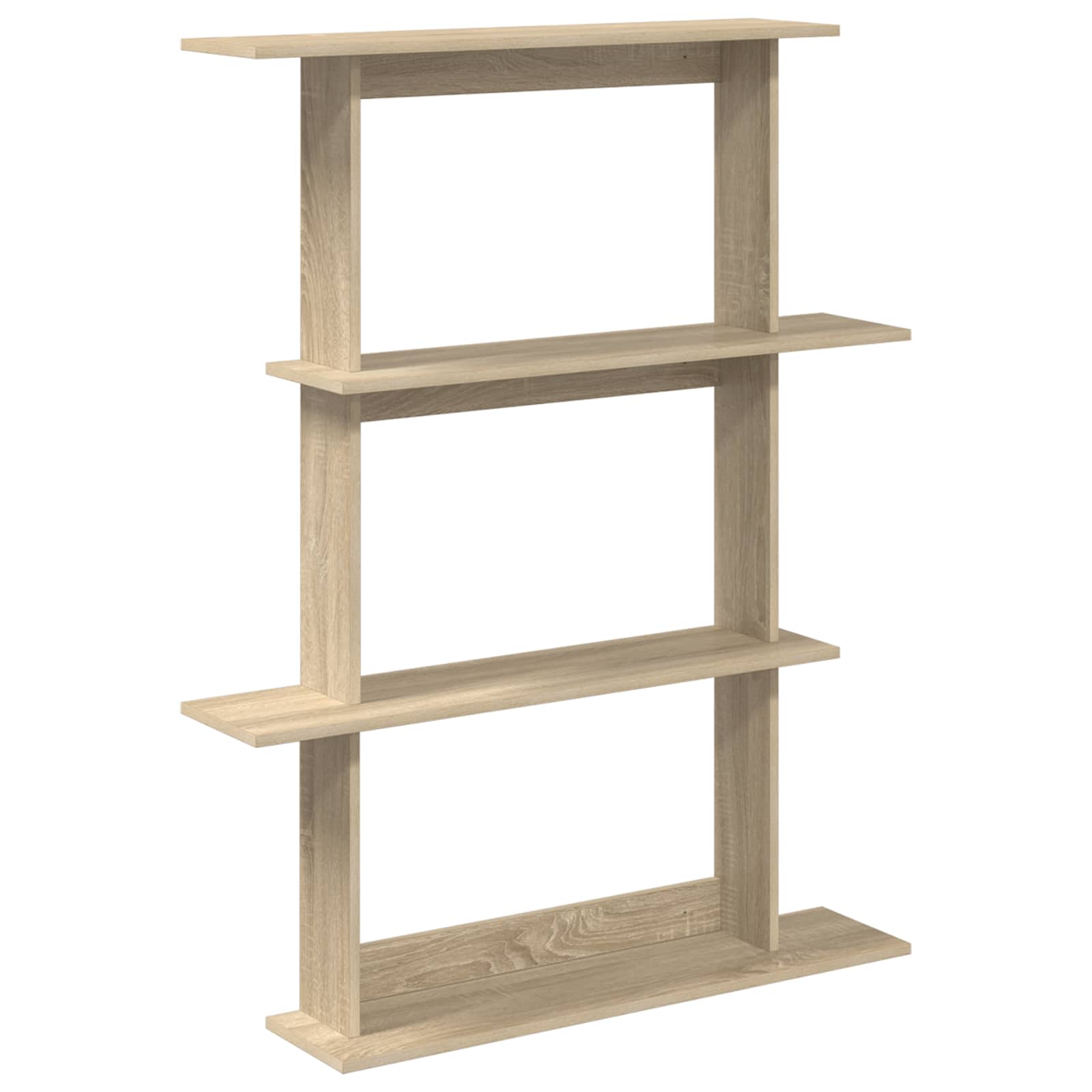 vidaXL Wall Shelf Sonoma Oak 100 x 20 x 126 cm Engineered Wood 2