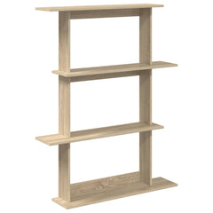 vidaXL Wall Shelf Sonoma Oak 100 x 20 x 126 cm Engineered Wood 2