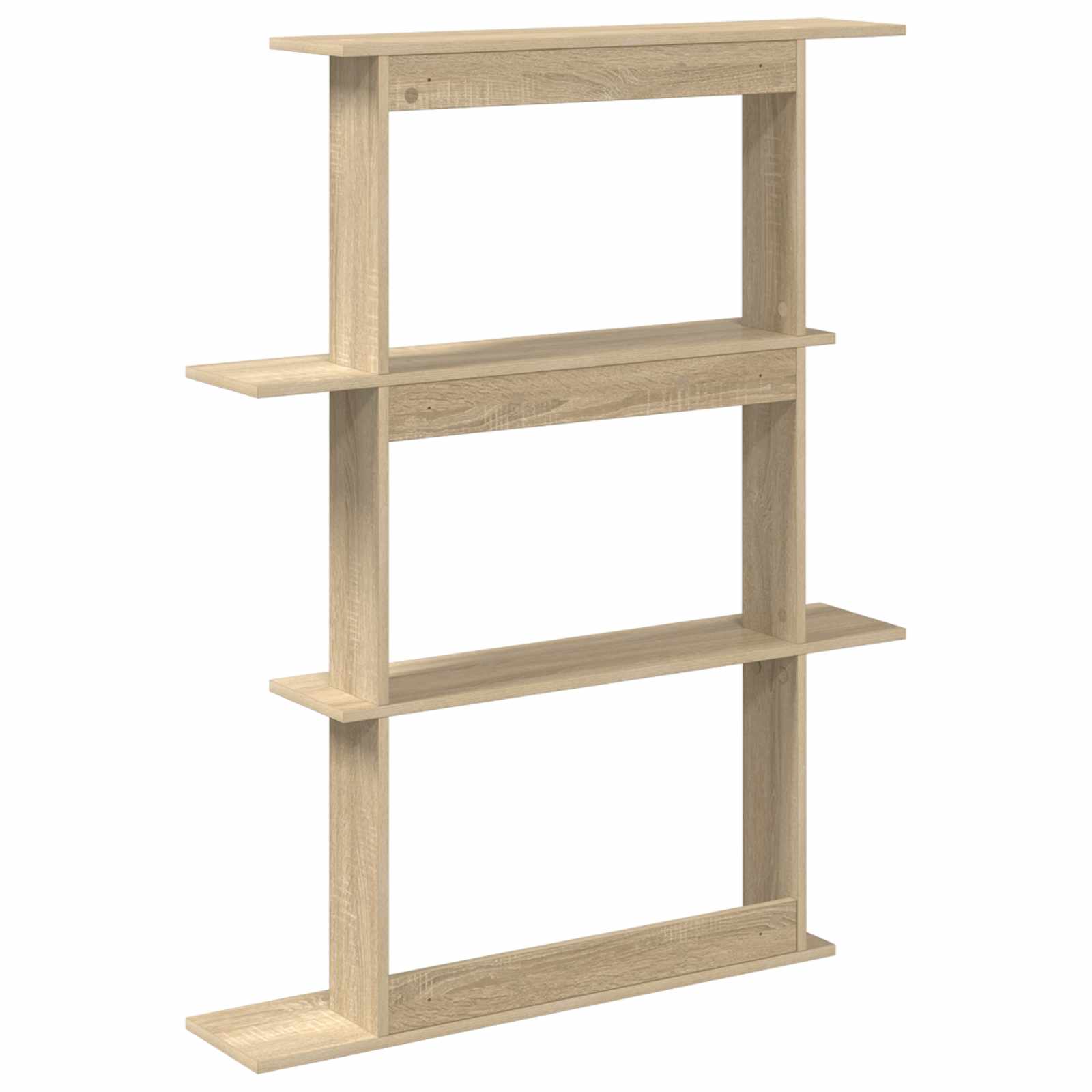 vidaXL Wall Shelf Sonoma Oak 100 x 20 x 126 cm Engineered Wood 6