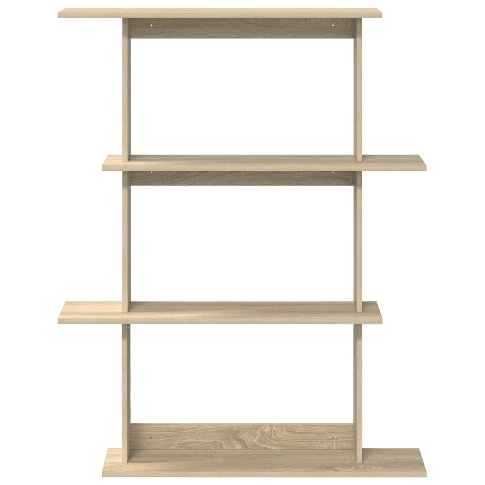 vidaXL Wall Shelf Sonoma Oak 100 x 20 x 126 cm Engineered Wood 4