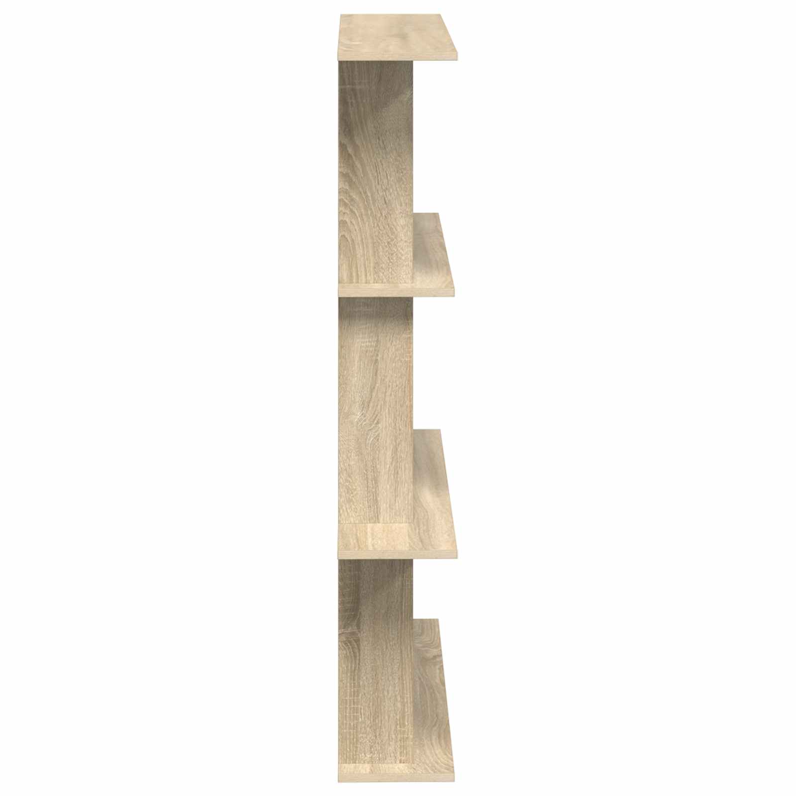vidaXL Wall Shelf Sonoma Oak 100 x 20 x 126 cm Engineered Wood 5