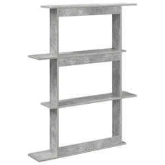 vidaXL Wall Shelf Concrete Grey 100 x 20 x 126 cm Engineered Wood 6