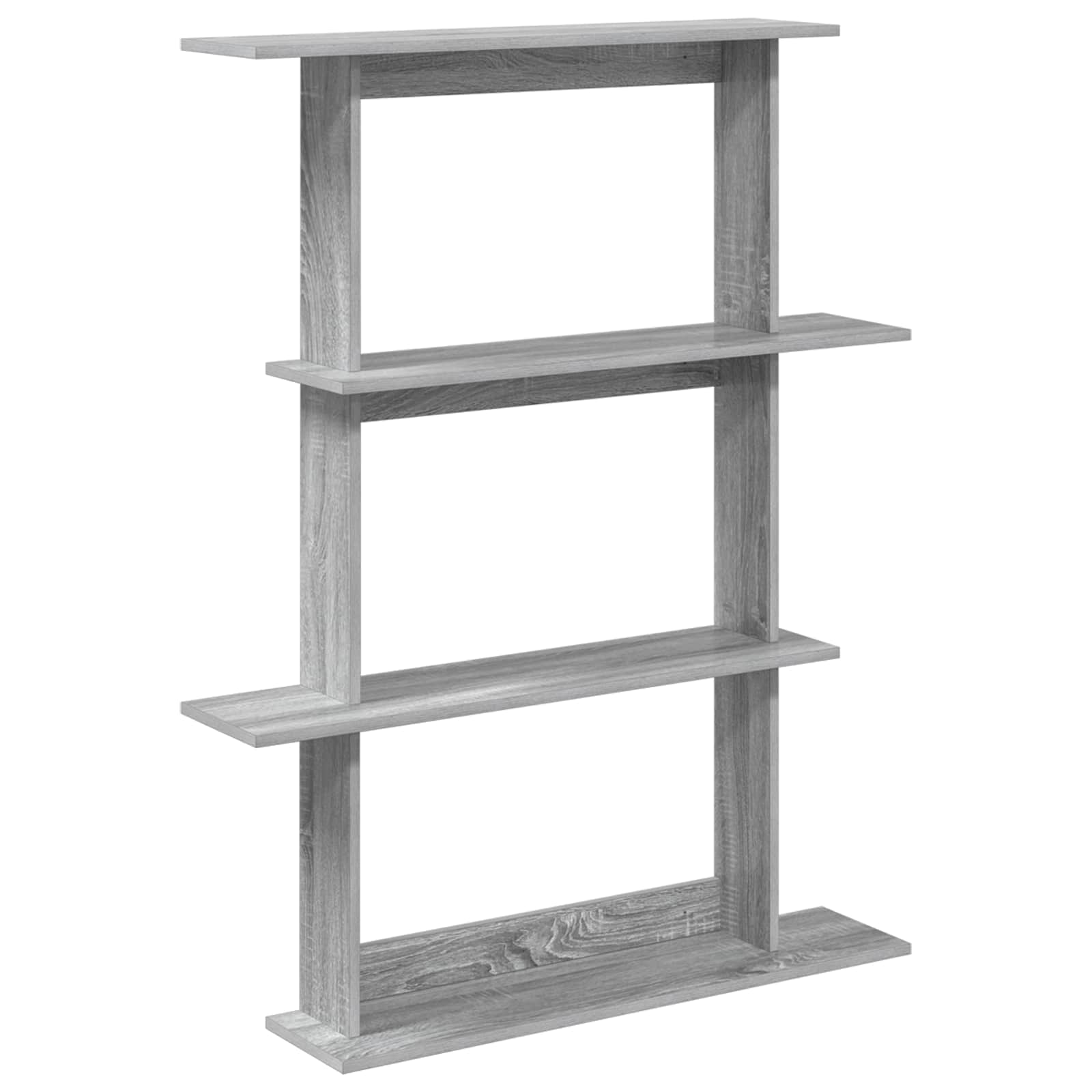 vidaXL Wall Shelf Grey Sonoma 100 x 20 x 126 cm Engineered Wood 2