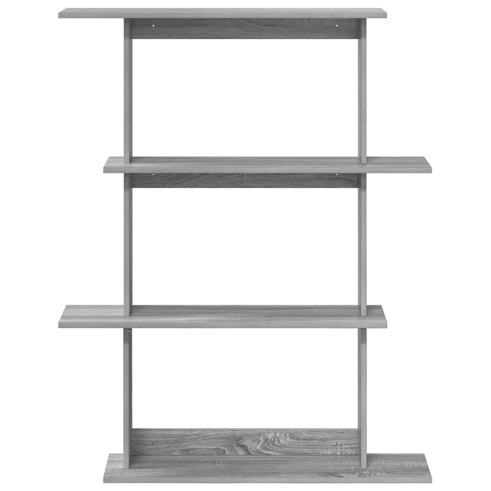 vidaXL Wall Shelf Grey Sonoma 100 x 20 x 126 cm Engineered Wood 4