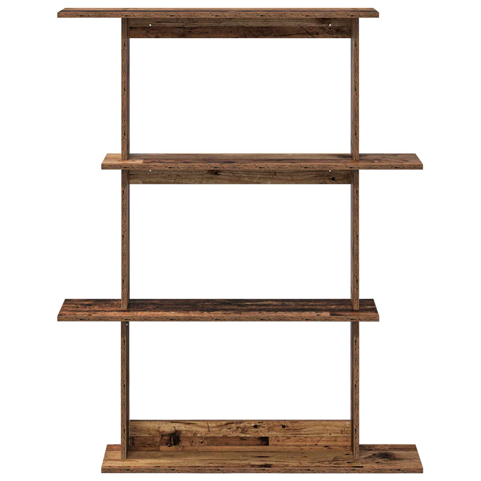 vidaXL Wall Shelf Old Wood 100 x 20 x 126 cm Engineered Wood 4