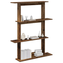 vidaXL Wall Shelf Old Wood 100 x 20 x 126 cm Engineered Wood 3