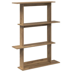 vidaXL Wall Shelf Artisan Oak 100 x 20 x 126 cm Engineered Wood 2