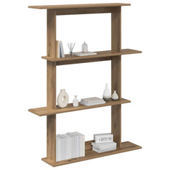 vidaXL Wall Shelf Artisan Oak 100 x 20 x 126 cm Engineered Wood 3