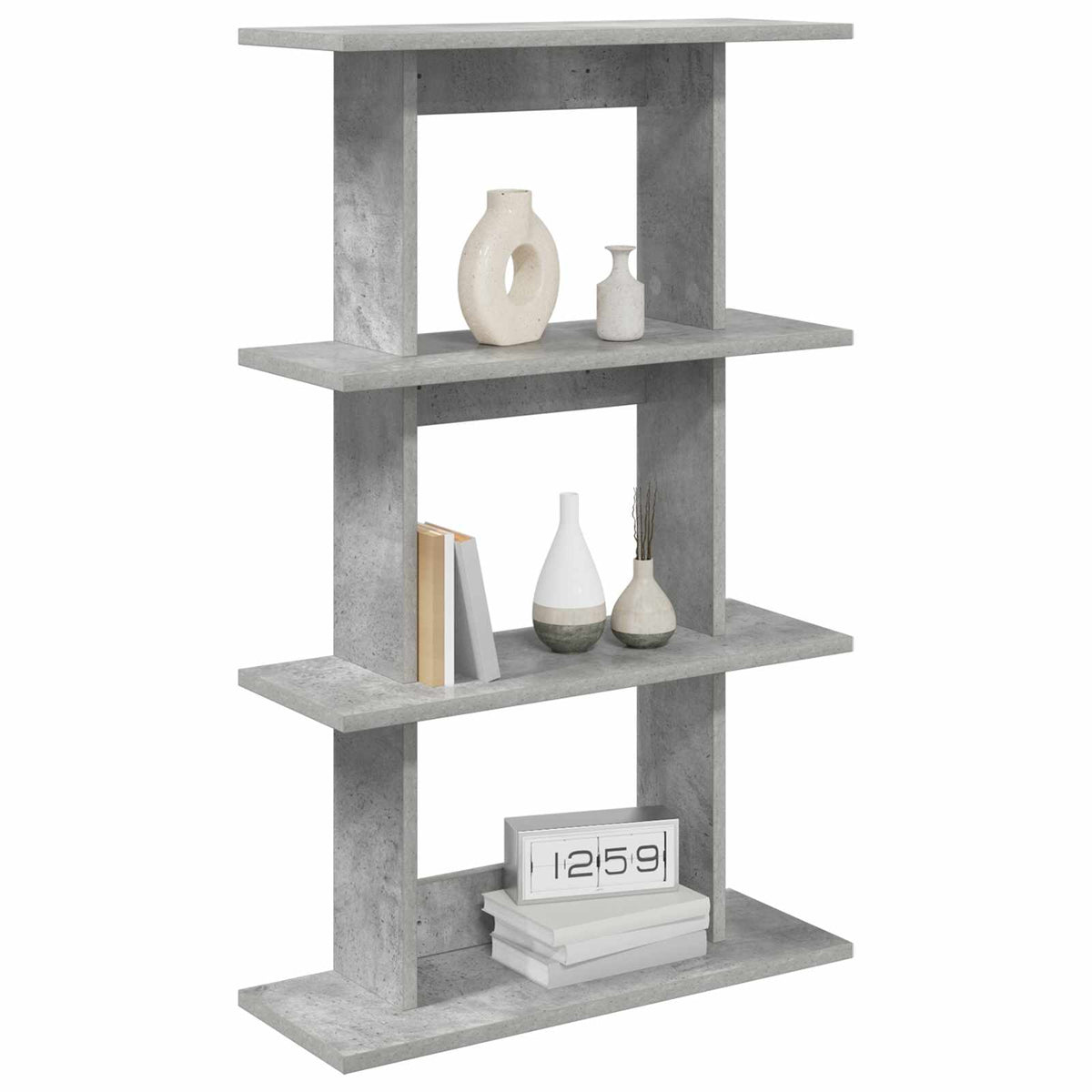 Wall Shelf 56 x 20 x 90 cm Height 90 cm Concrete grey