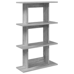 vidaXL Wall Shelf Wall-Mounted Grey Sonoma 56 x 20 x 90 cm 2