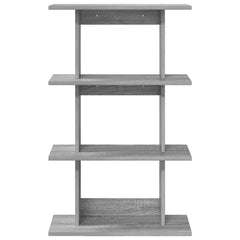 vidaXL Wall Shelf Wall-Mounted Grey Sonoma 56 x 20 x 90 cm 4