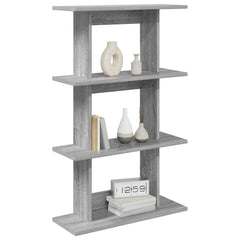 vidaXL Wall Shelf Wall-Mounted Grey Sonoma 56 x 20 x 90 cm 3