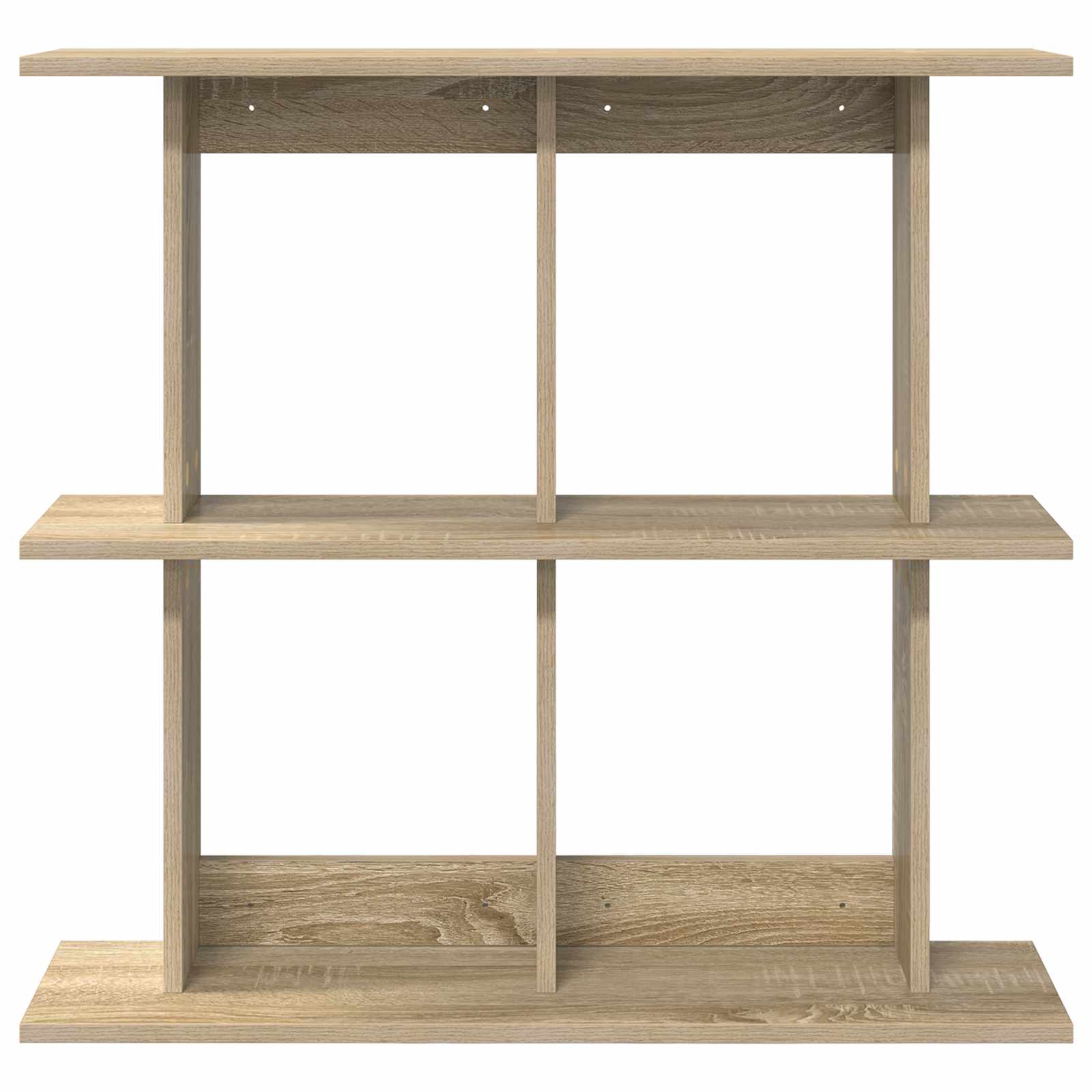 vidaXL Wall Shelf Wall-Mounted Sonoma Oak 80 x 20 x 75 cm 4