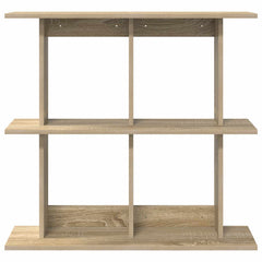 vidaXL Wall Shelf Wall-Mounted Sonoma Oak 80 x 20 x 75 cm 4
