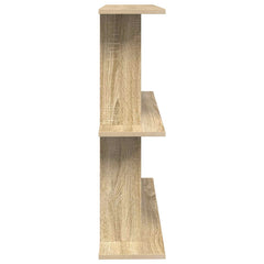 vidaXL Wall Shelf Wall-Mounted Sonoma Oak 80 x 20 x 75 cm 5