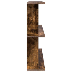 vidaXL Wall Shelf Wall-Mounted Smoked Oak 80 x 20 x 75 cm 5