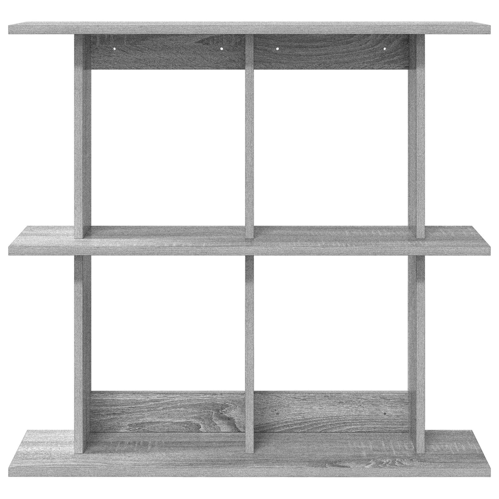 vidaXL Wall Shelf Wall-Mounted Grey Sonoma 80 x 20 x 75 cm 4
