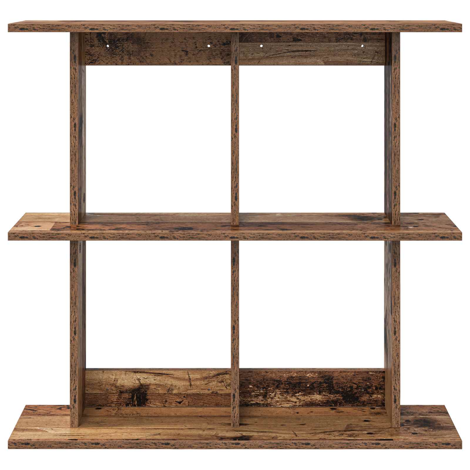 vidaXL Wall Shelf Wall-Mounted Old Wood 80 x 20 x 75 cm 4