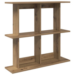 vidaXL Wall Shelf Wall-Mounted Artisan Oak 80 x 20 x 75 cm 2