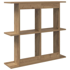 vidaXL Wall Shelf Wall-Mounted Artisan Oak 80 x 20 x 75 cm 6