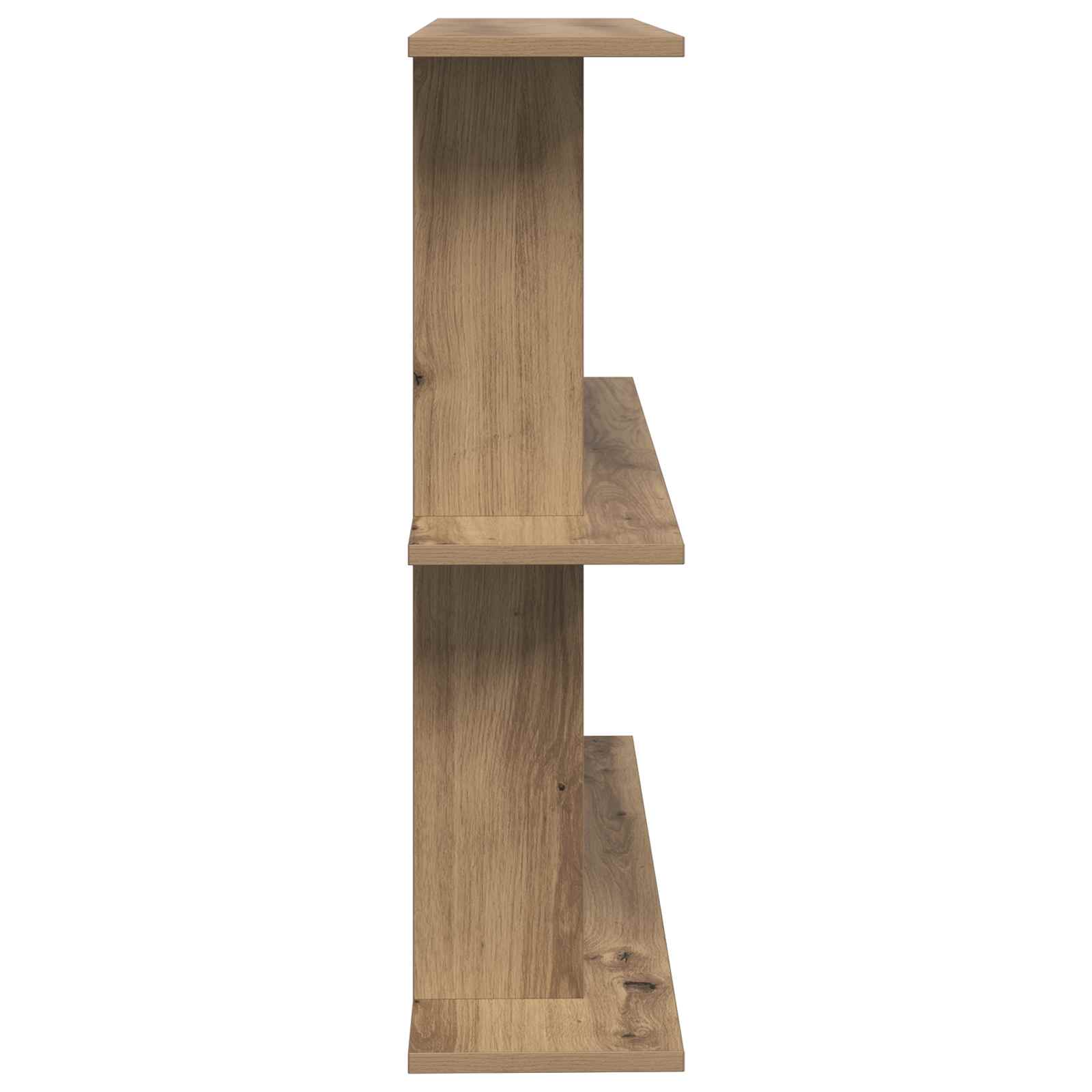 vidaXL Wall Shelf Wall-Mounted Artisan Oak 80 x 20 x 75 cm 5