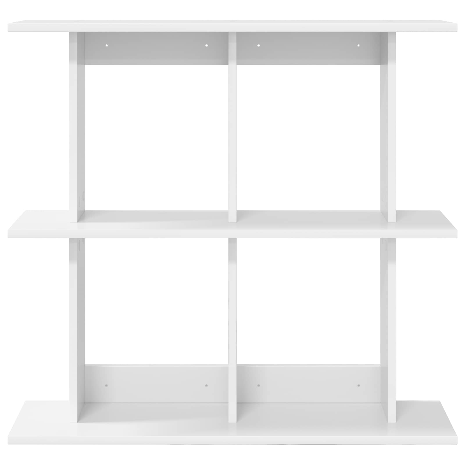 vidaXL Wall Shelf Wall-Mounted White 100 x 20 x 75 cm Engineered Wood 4