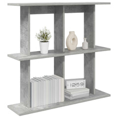 vidaXL Wall Shelf Wall-Mounted Concrete Grey 100 x 20 x 75 cm 3