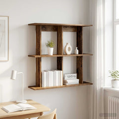 vidaXL Wall Shelf Wall-Mounted Old Wood 100 x 20 x 75 cm 1